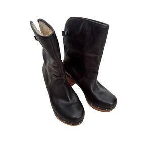 Ugg Women's Lynnea UGG Leather Boots - Black - Size 6